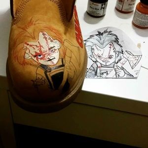 Custom timberland boots done by me Hand Painted